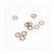 ROOD-KOPEREN RING 10x14mm 10stuks