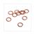 ROOD-KOPEREN RING 12x16mm 10stuks