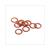ROOD-KOPEREN RING 18x22mm 10stuks