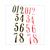 NUMMERKIT ZWART/GOUD-WIT/ROOD 200stuks 11cm