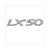 VESPA LX  EMBLEEM DIK STICKER 8cm CHROOM