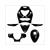 KIT CARROSSERIE PIAGGIO ZIP''00 LC (6) NOIR BRILL.