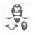 KIT CARROSSERIE PIAGGIO ZIP''00 LC (6) SATIN GREY