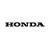HONDA STICKER WOORD 22cm ZWART