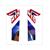 HONDA MT'86 TANKTRANSFERSET ROOD LINKS/RECHTS