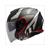 HELM JET THUNDER 3 SV BOW ZWART/ROOD         S