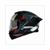 HELM THUNDER 4 SV EXEO MAT ZWART/ROOD         S