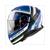 HELM THUNDER III SV CARRY ZWART/WIT/BLAUW  XL