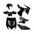 LACKSATZ KIT YAMAHA AEROX TUNING GLANZEND SCHWARZ