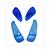 RAW-BOL GLAS PIAGGIO RUNNER nt SET BLAUW
