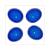 RAW-BOL GLAS PEUGEOT LUDIX SET BLAUW