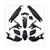 BODYWORK KIT PIAGGIO RUNNER (13) FLAT BLACK